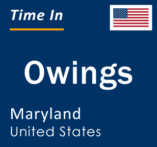 Current local time in Owings, Maryland, United States