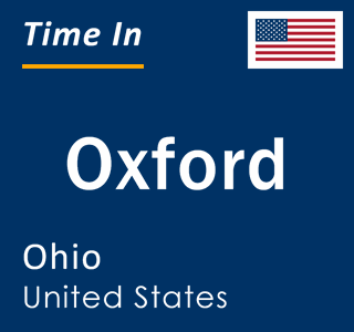 Current local time in Oxford, Ohio, United States