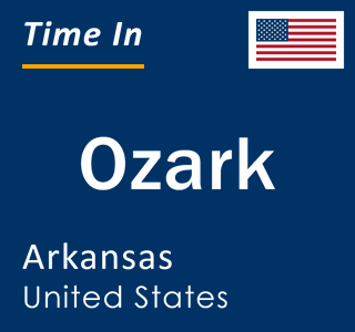 Current local time in Ozark, Arkansas, United States