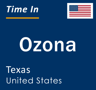 Current local time in Ozona, Texas, United States