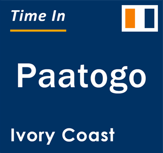 Current local time in Paatogo, Ivory Coast