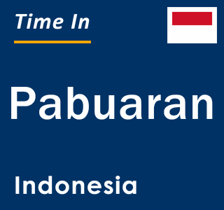 Current local time in Pabuaran, Indonesia