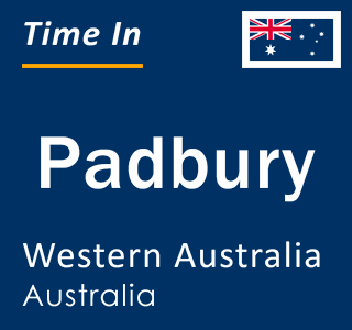 Current local time in Padbury, Western Australia, Australia