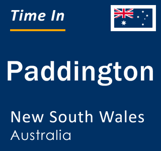 Current local time in Paddington, New South Wales, Australia