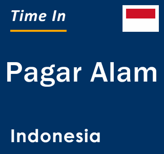 Current local time in Pagar Alam, Indonesia