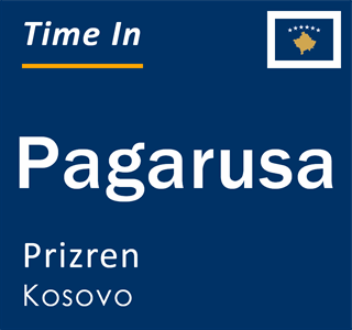 Current local time in Pagarusa, Prizren, Kosovo