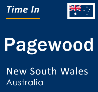 Current local time in Pagewood, New South Wales, Australia