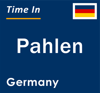 Current local time in Pahlen, Germany