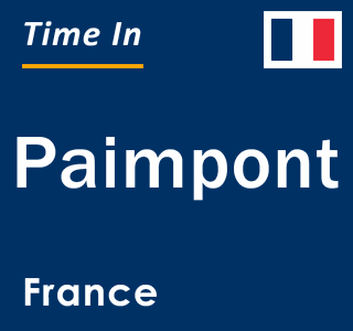 Current local time in Paimpont, France