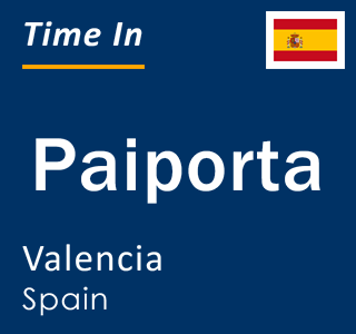 Current local time in Paiporta, Valencia, Spain
