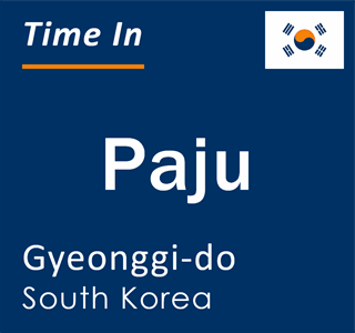 Current local time in Paju, Gyeonggi-do, South Korea