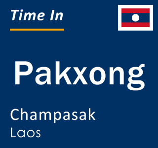 Current time in Pakxong, Champasak, Laos