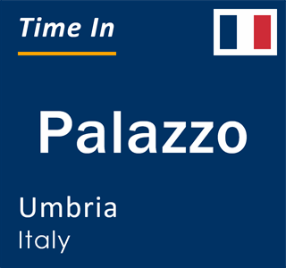 Current local time in Palazzo, Umbria, Italy