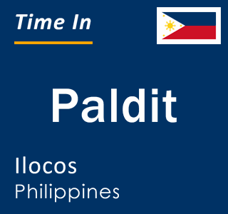 Current local time in Paldit, Ilocos, Philippines