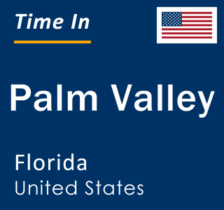 Current local time in Palm Valley, Florida, United States