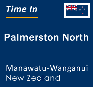 Current local time in Palmerston North, Manawatu-Wanganui, New Zealand