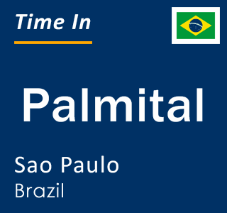 Current local time in Palmital, Sao Paulo, Brazil