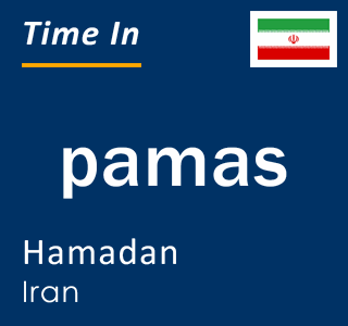 Current time in pamas, Hamadan, Iran