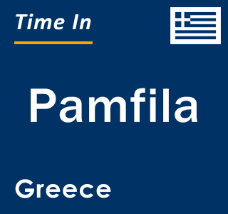 Current local time in Pamfila, Greece