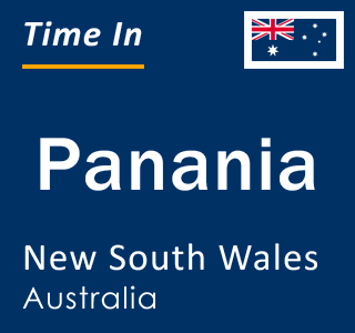 Current local time in Panania, New South Wales, Australia