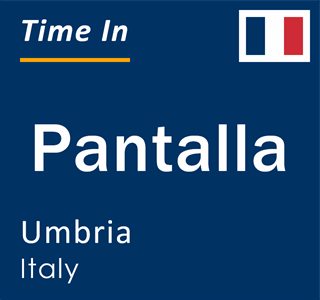 Current local time in Pantalla, Umbria, Italy