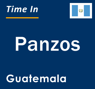 Current local time in Panzos, Guatemala