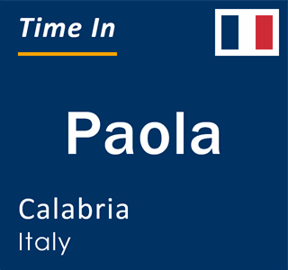 Current time in Paola, Calabria, Italy