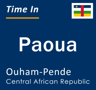Current local time in Paoua, Ouham-Pende, Central African Republic