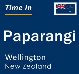 Current local time in Paparangi, Wellington, New Zealand