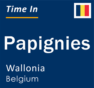 Current local time in Papignies, Wallonia, Belgium