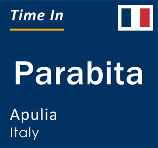 Current local time in Parabita, Apulia, Italy