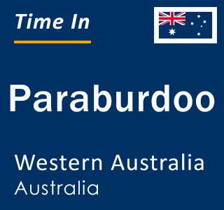 Current local time in Paraburdoo, Western Australia, Australia