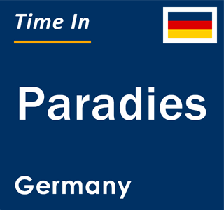 Current local time in Paradies, Germany