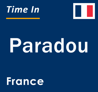 Current local time in Paradou, France