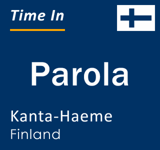 Current local time in Parola, Kanta-Haeme, Finland