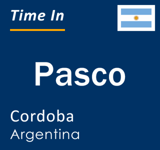 Current local time in Pasco, Cordoba, Argentina