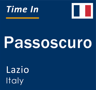 Current local time in Passoscuro, Lazio, Italy