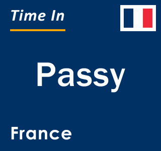 Current local time in Passy, France