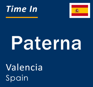 Current local time in Paterna, Valencia, Spain