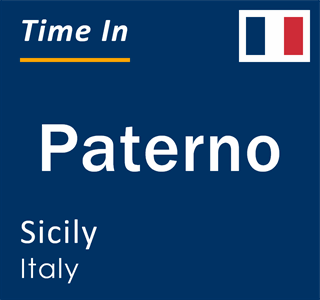 Current time in Paterno, Sicily, Italy