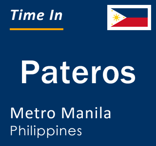 Current time in Pateros, Metro Manila, Philippines