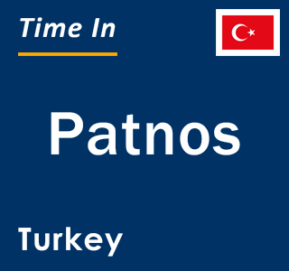 Current local time in Patnos, Turkey