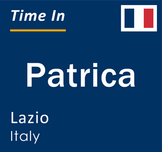 Current local time in Patrica, Lazio, Italy