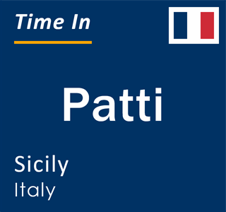 Current local time in Patti, Sicily, Italy