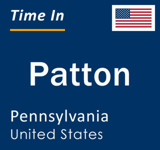 Current local time in Patton, Pennsylvania, United States