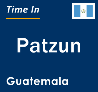 Current local time in Patzun, Guatemala