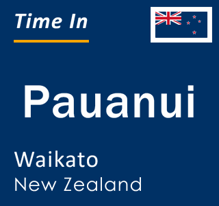 Current local time in Pauanui, Waikato, New Zealand