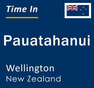 Current local time in Pauatahanui, Wellington, New Zealand