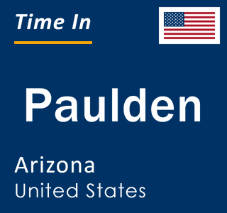 Current local time in Paulden, Arizona, United States
