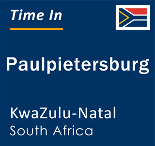 Current local time in Paulpietersburg, KwaZulu-Natal, South Africa
